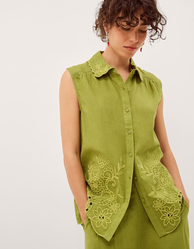 Monsoon Effie Embroidered Shirt