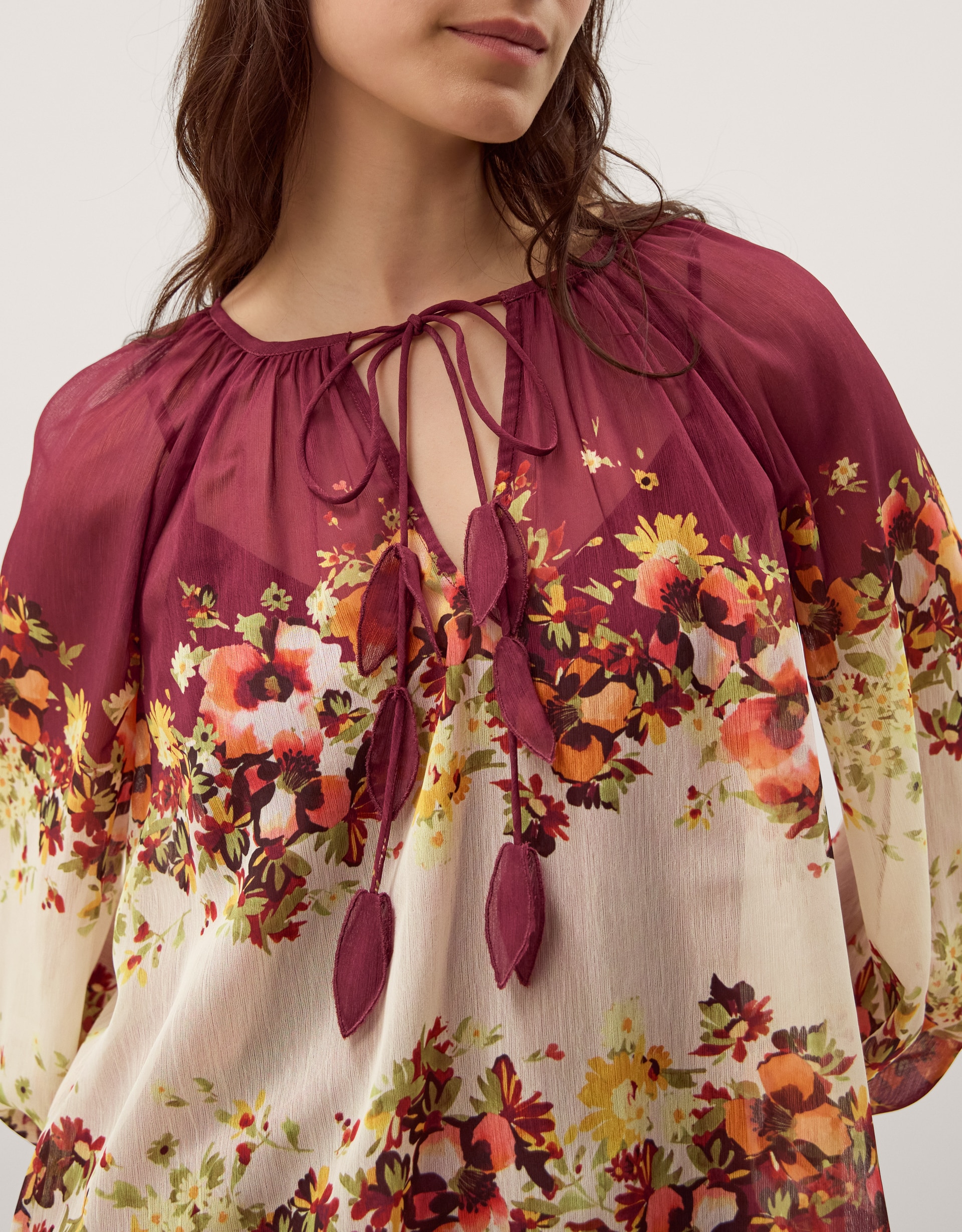Monsoon Parrie Balloon Sleeve Blouse | JD Williams