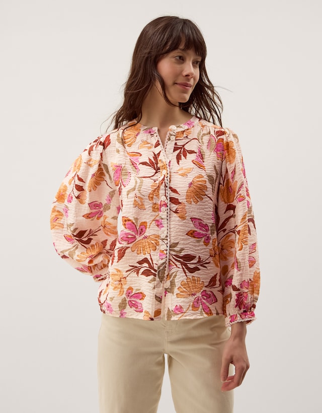 Monsoon Leila Floral Print Blouse
