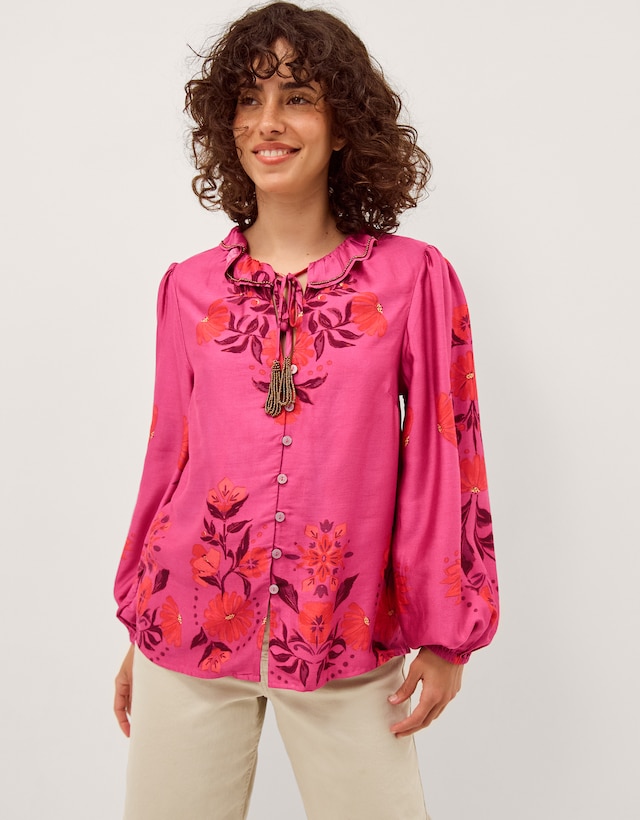 Monsoon Koa Floral Print Blouse