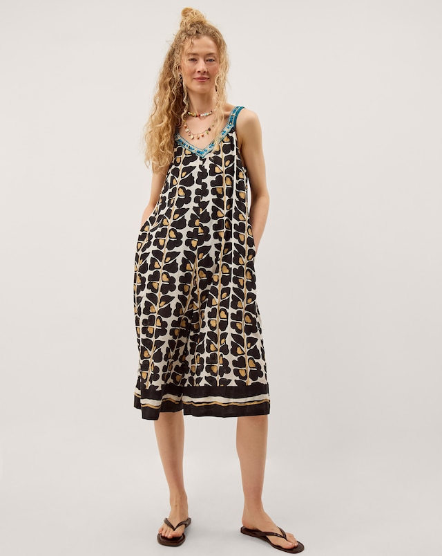 Monsoon Leila Print Culotte Jumpsuit