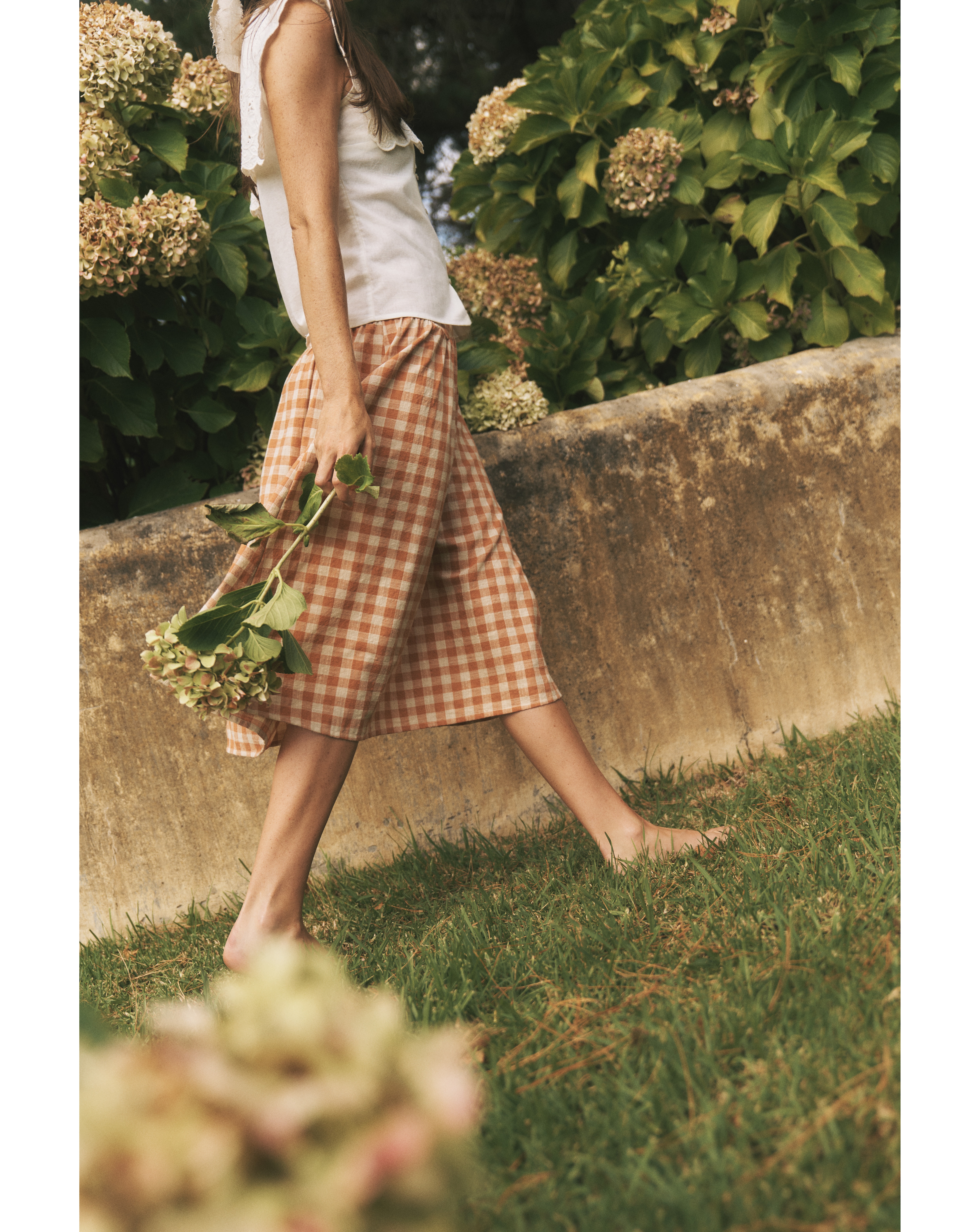 Monsoon Hattie Gingham Midi Skirt