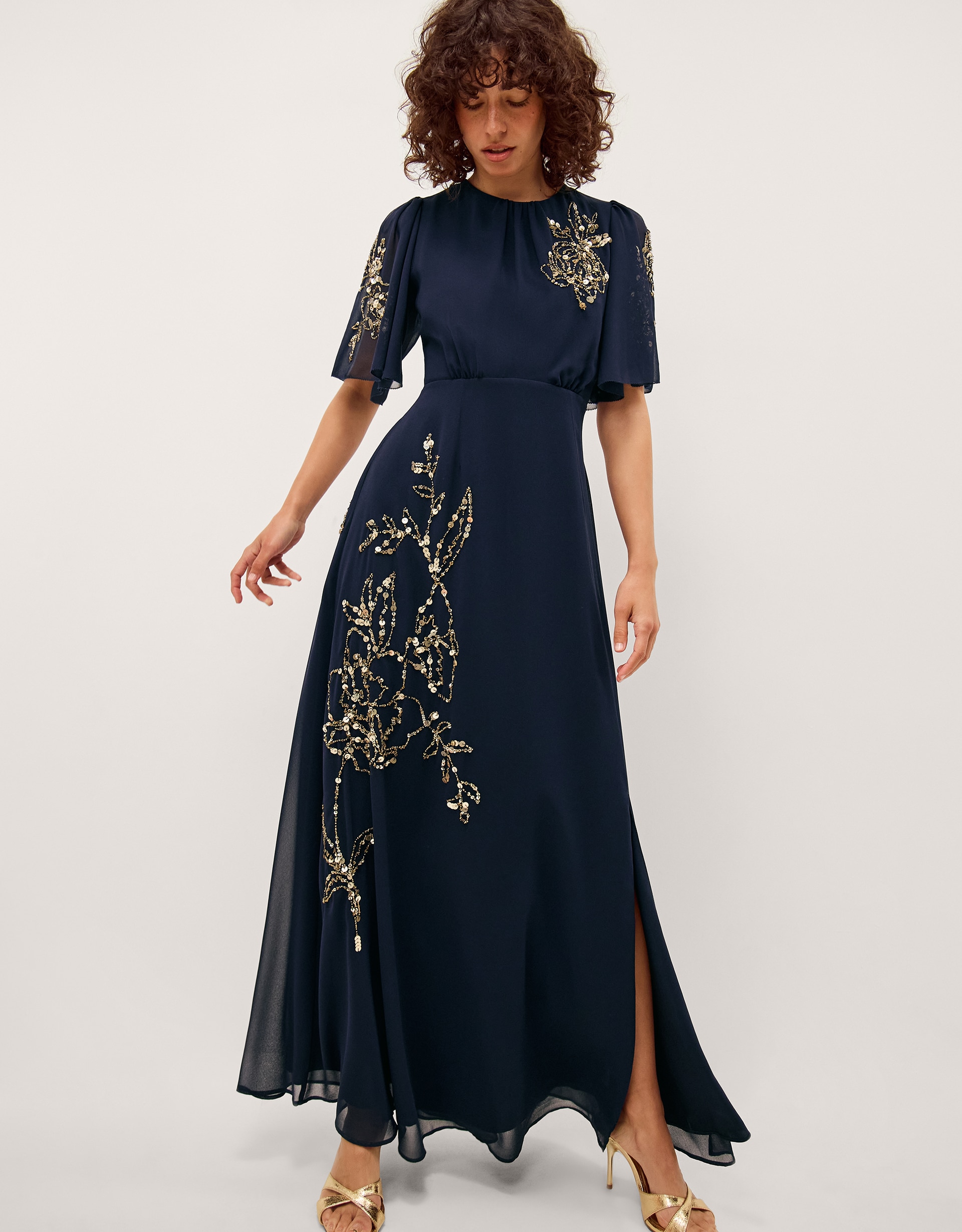New In - Monsoon Skyler Embellished Maxi Dress
