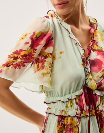 Monsoon Perrie Print Frill Maxi Dress