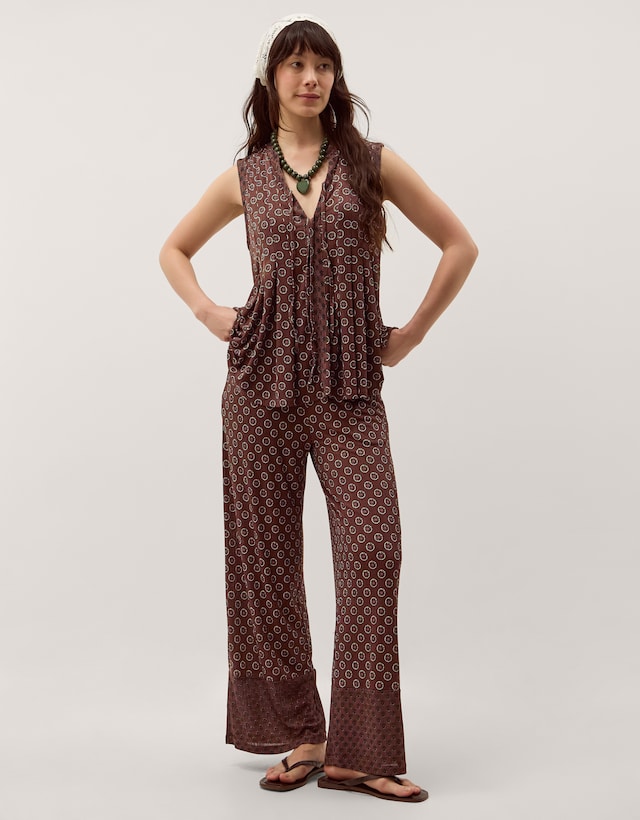 Monsoon Magdalena Geometric Trousers