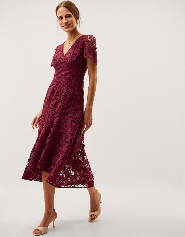 Monsoon Gia Cutwork Lace Midi Dress
