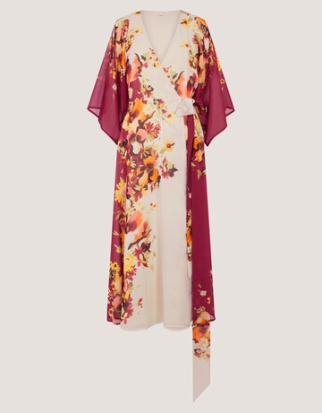 Monsoon Parrie Floral Midi Wrap Dress