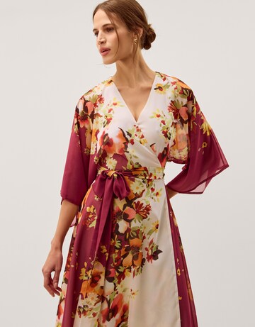 Monsoon Parrie Floral Midi Wrap Dress