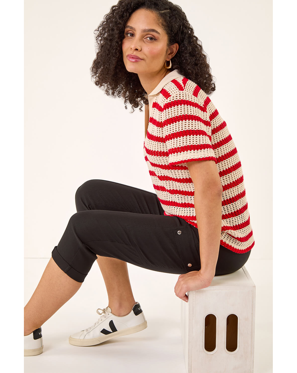 New In - Roman Cropped Cargo Stretch Trouser