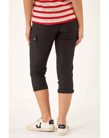 Roman Cropped Cargo Stretch Trouser