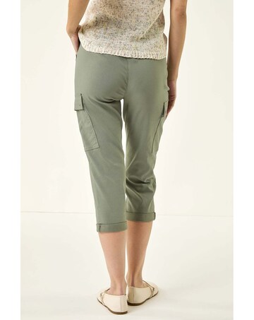 Roman Cropped Cargo Stretch Trouser
