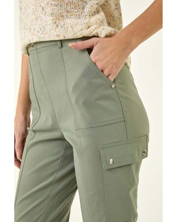 Roman Cropped Cargo Stretch Trouser
