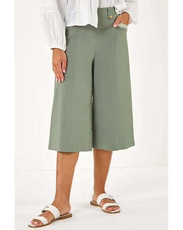 Roman Wide Hem Cropped Trouser