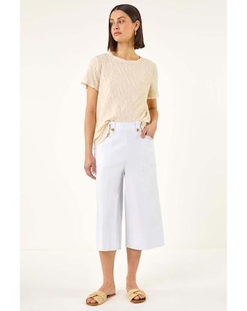 Roman Wide Hem Cropped Trouser