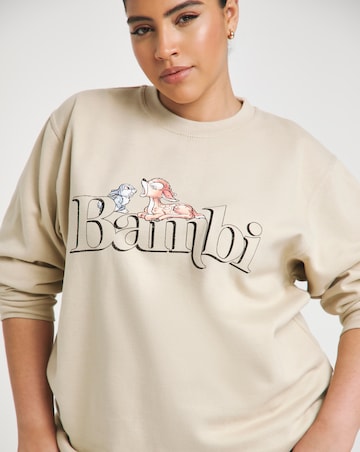 Simply Be Sand Bambi License Sweatshirt
