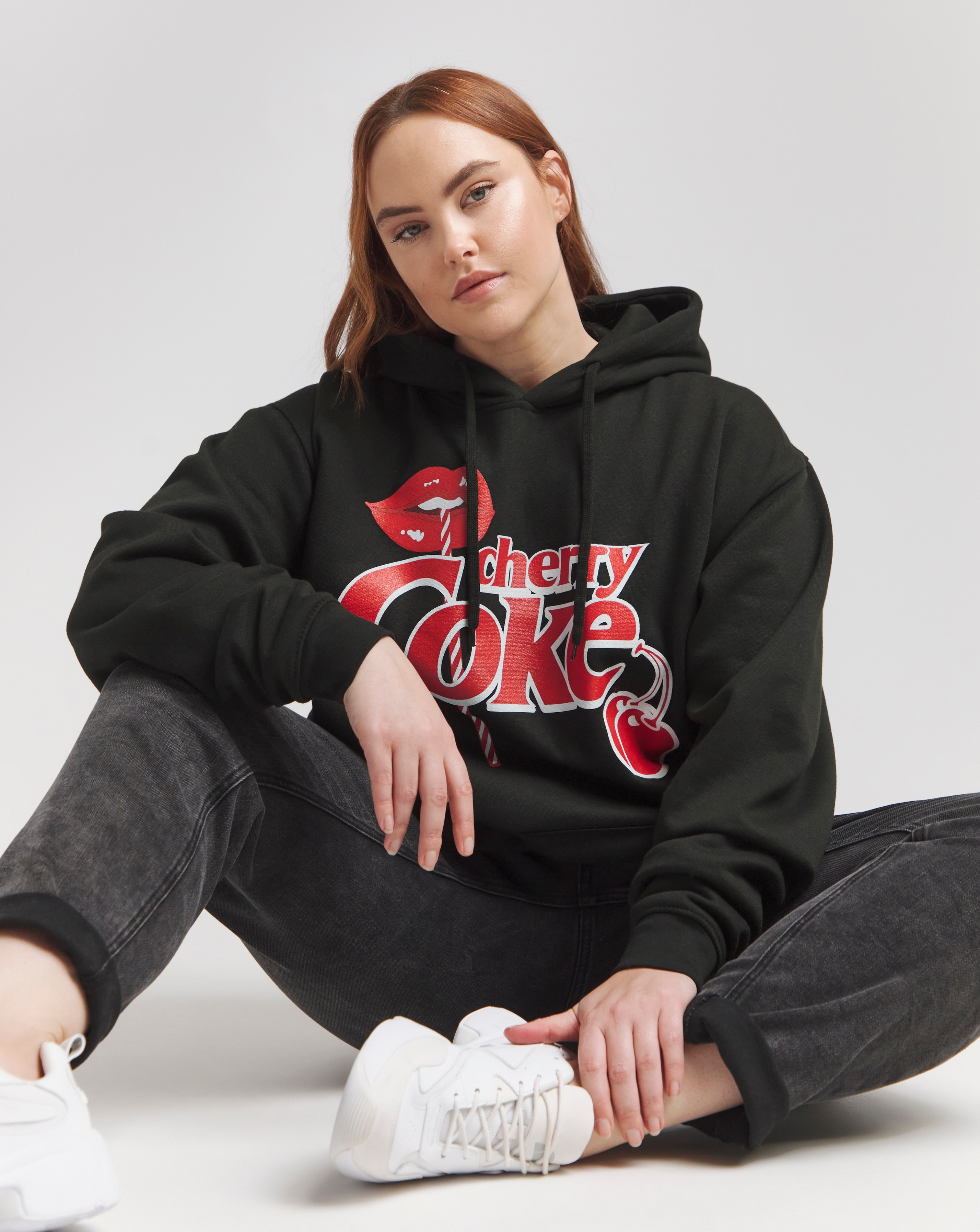 Simply Be Cherry Coke License Hoodie