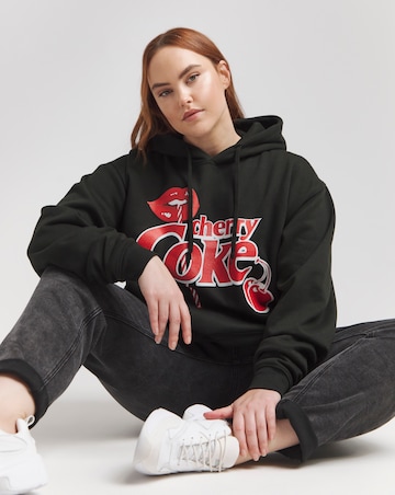 Simply Be Black Cherry Coke License Hoodie