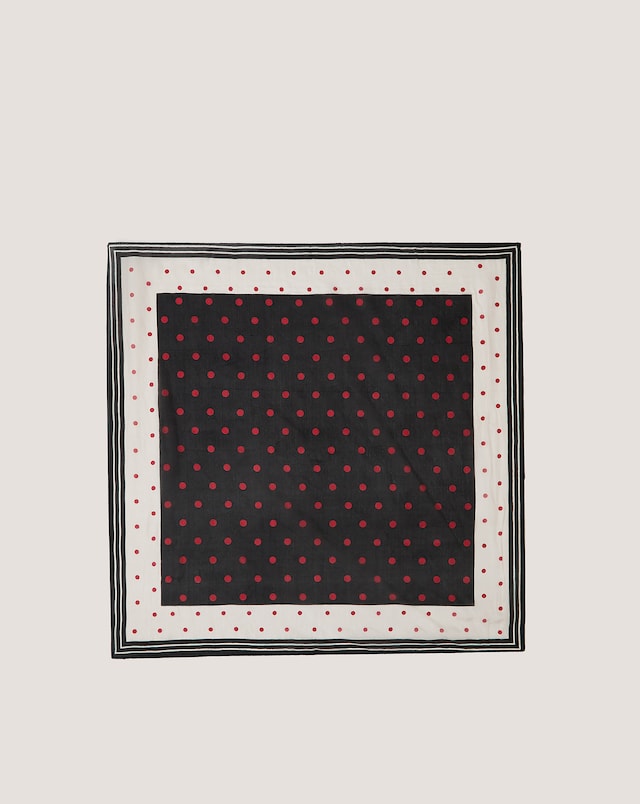 Monsoon Penny Polka Dot Silk Scarf