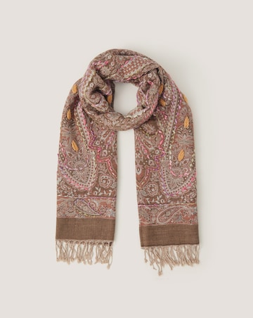 Monsoon Katia Paisley Embroidered Scarf