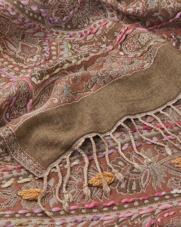 Monsoon Katia Paisley Embroidered Scarf