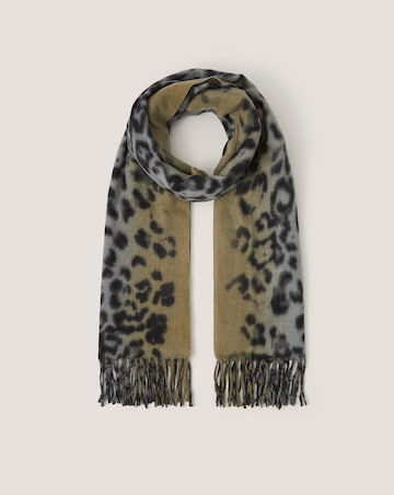 Monsoon Archi Animal Print Tassel Scarf