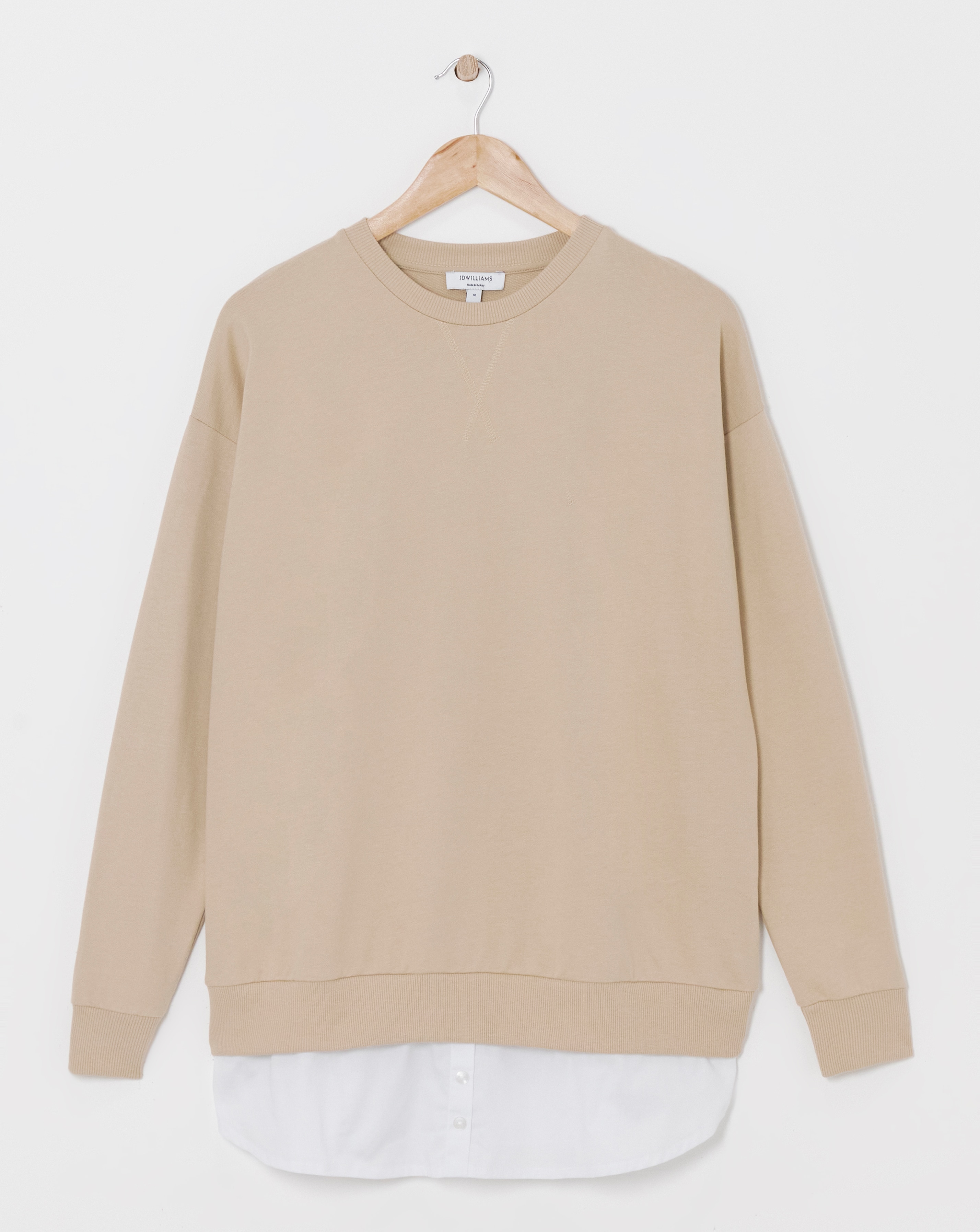 Long Sleeve Crew neck 2in1 Sweatshirt