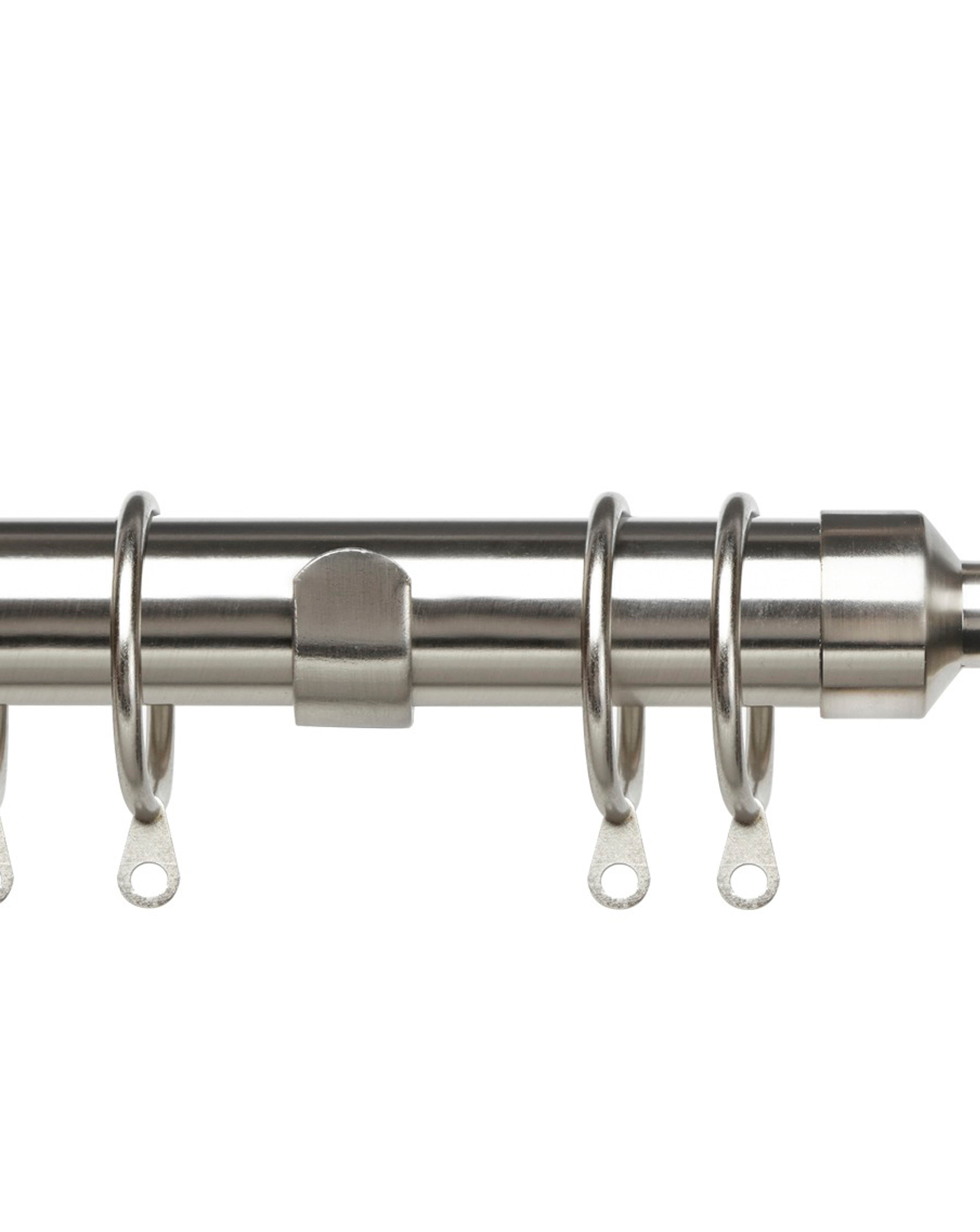 Diamond Extendable Curtain Pole Set - Chrome