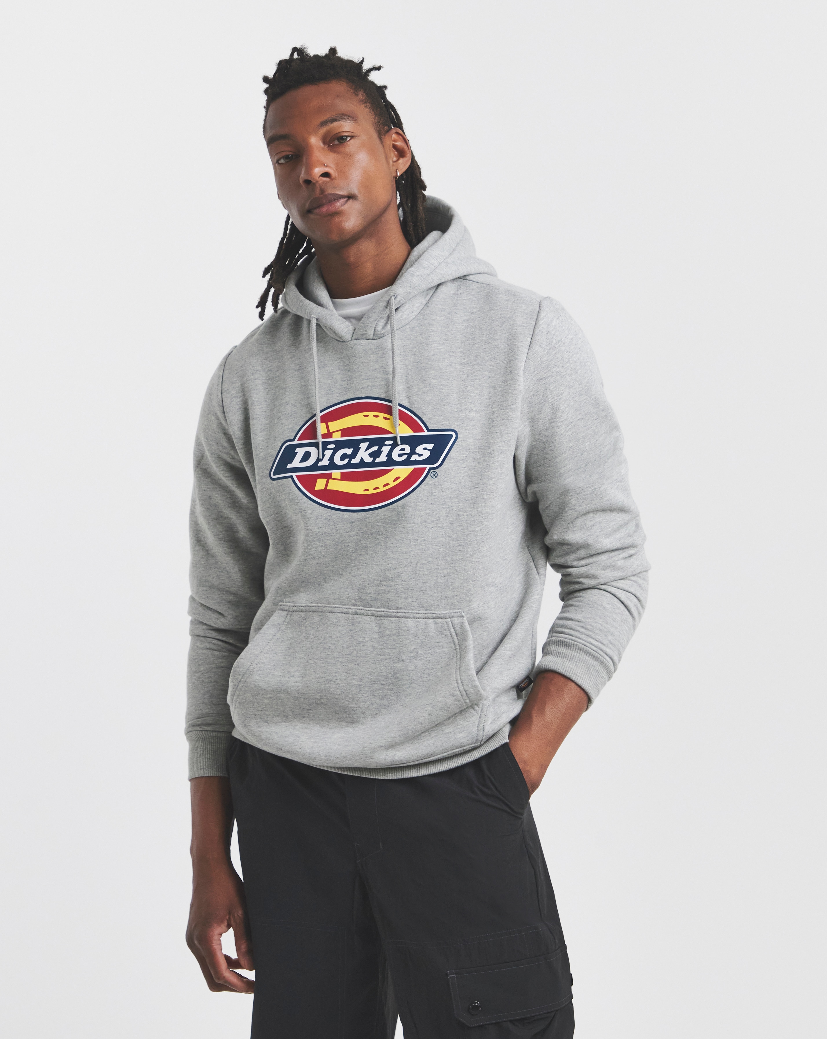 Dickies Icon Logo Hoodie - Grey Melange