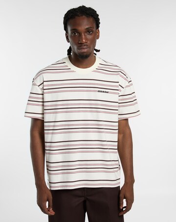Dickies Short Sleeve East Liberty Stripe T-Shirt - Ecru