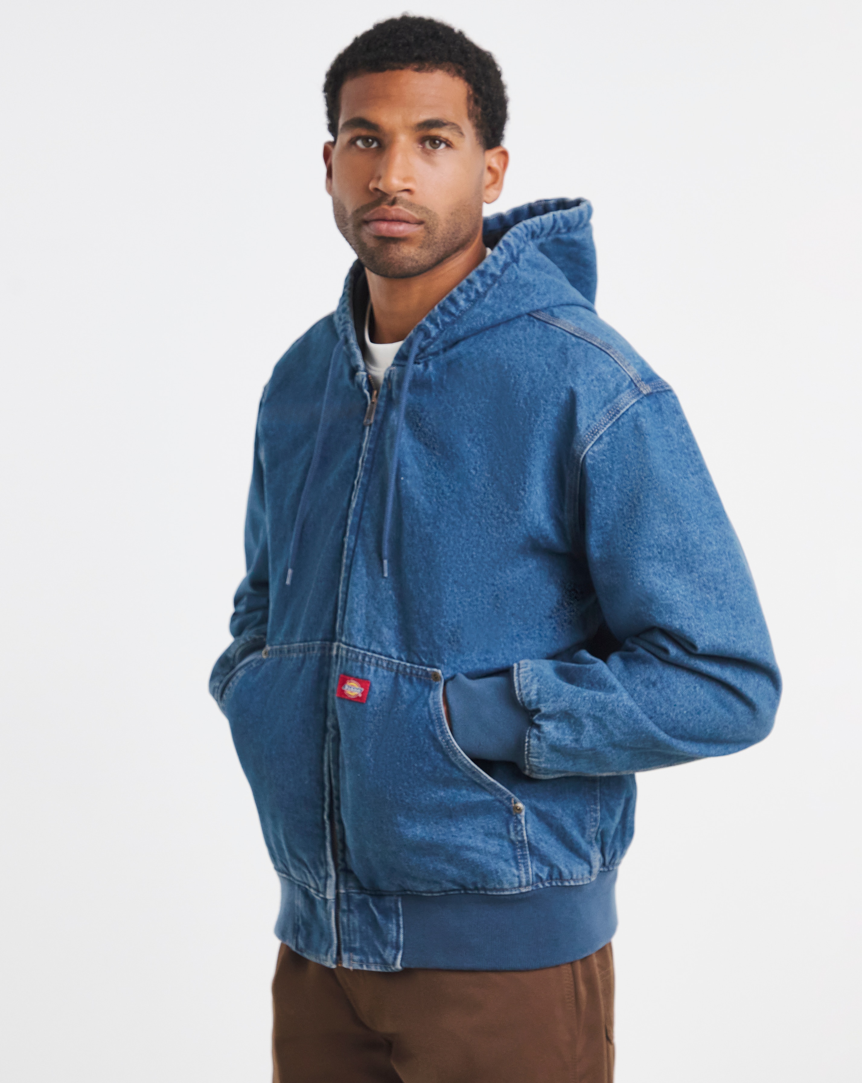 New In - Dickies Lined Denim Hooded Bomber