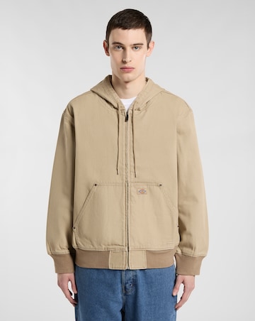 Dickies Unlined Canvas Hooded Bomber - Desert Sand