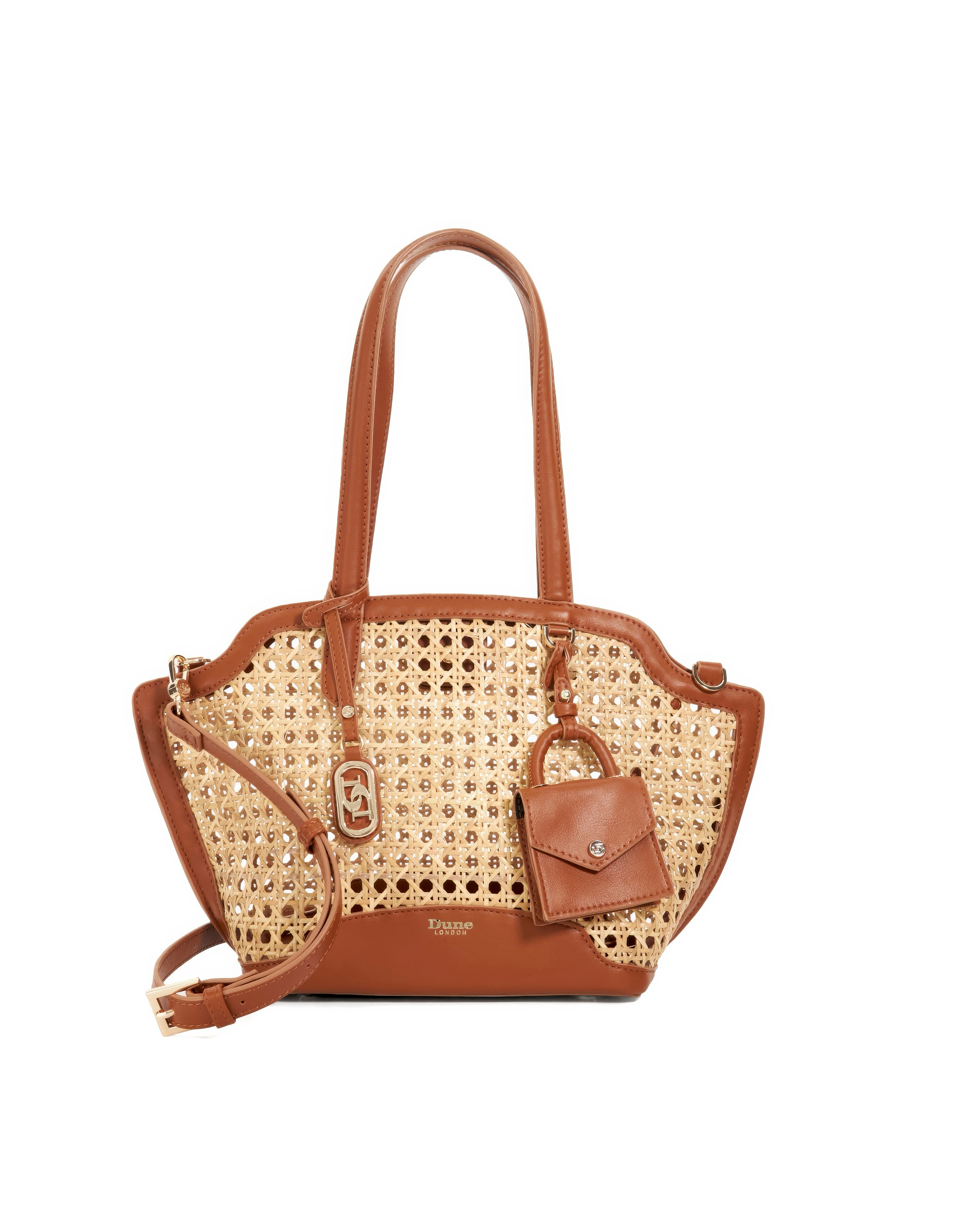 Dune Dinidecided Rattan Shoulder Bag
