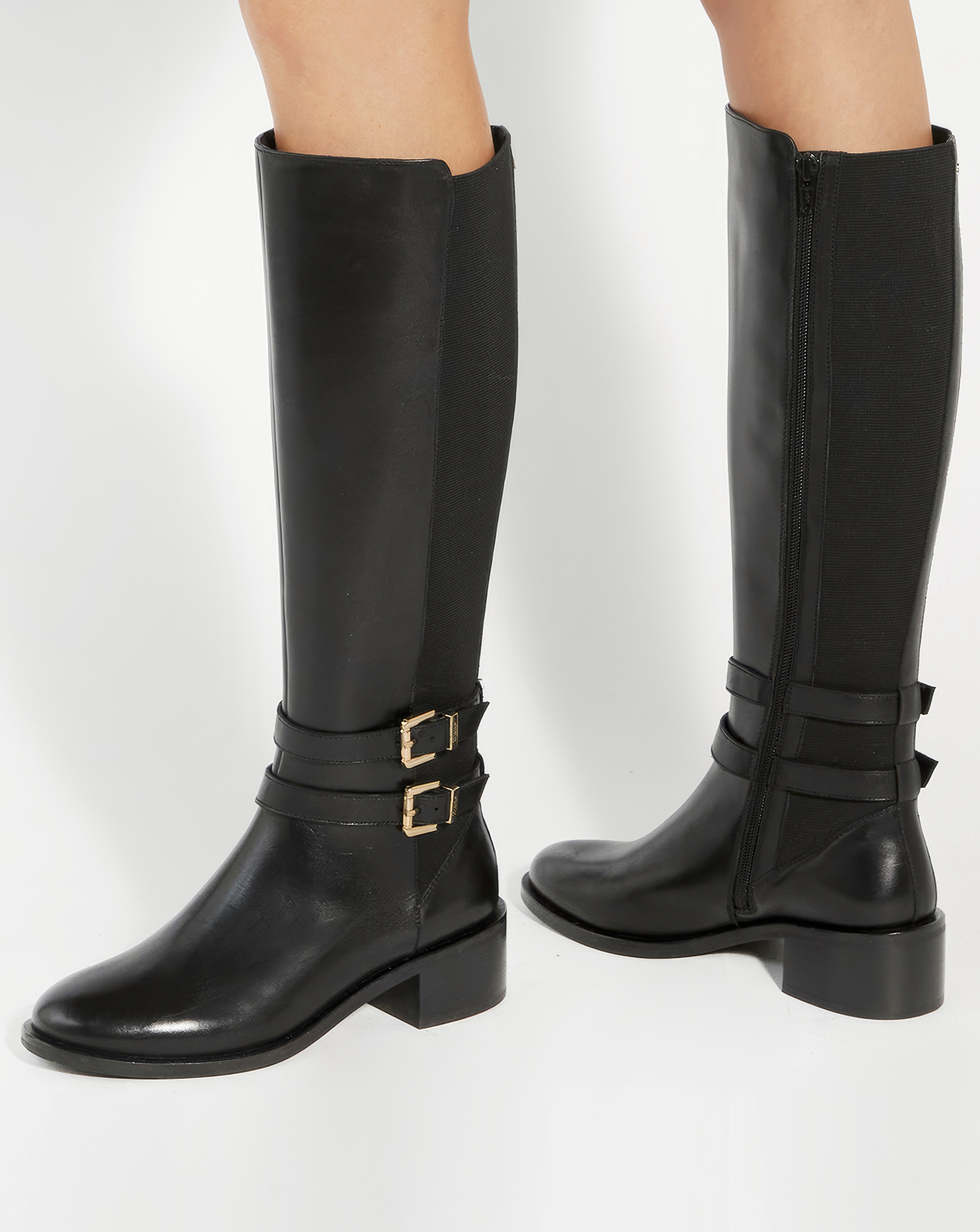 Black Knee-High Boots Standard Fit