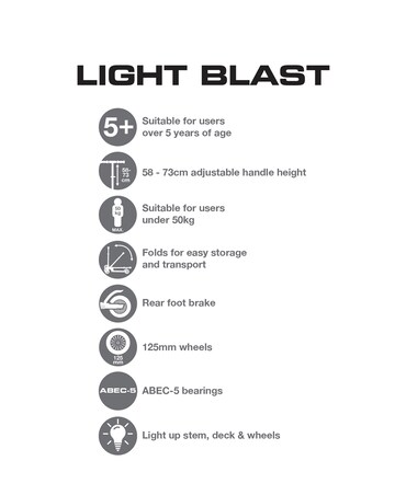 EVO Light Blast Scooter Pink