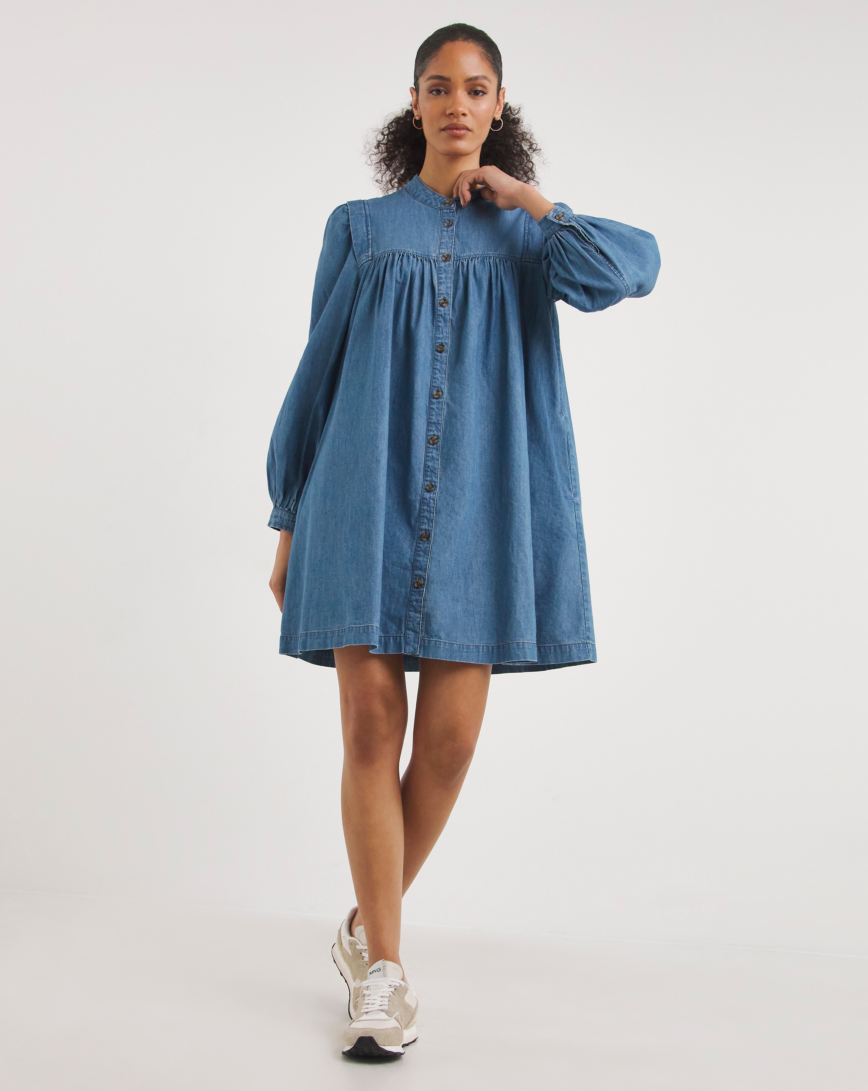 Whistles Chambray Denim Dress