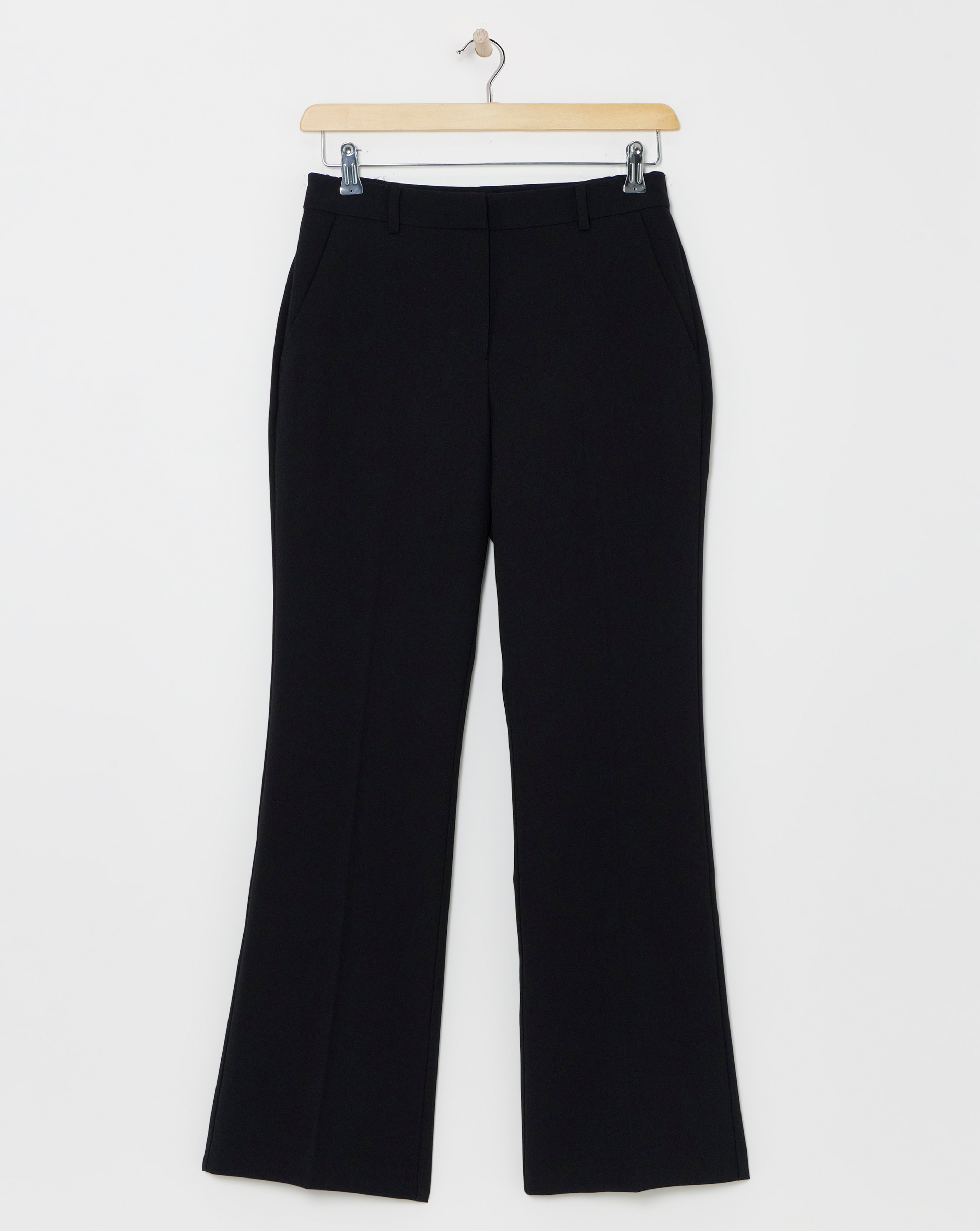 Black Tailored Bootcut Trousers
