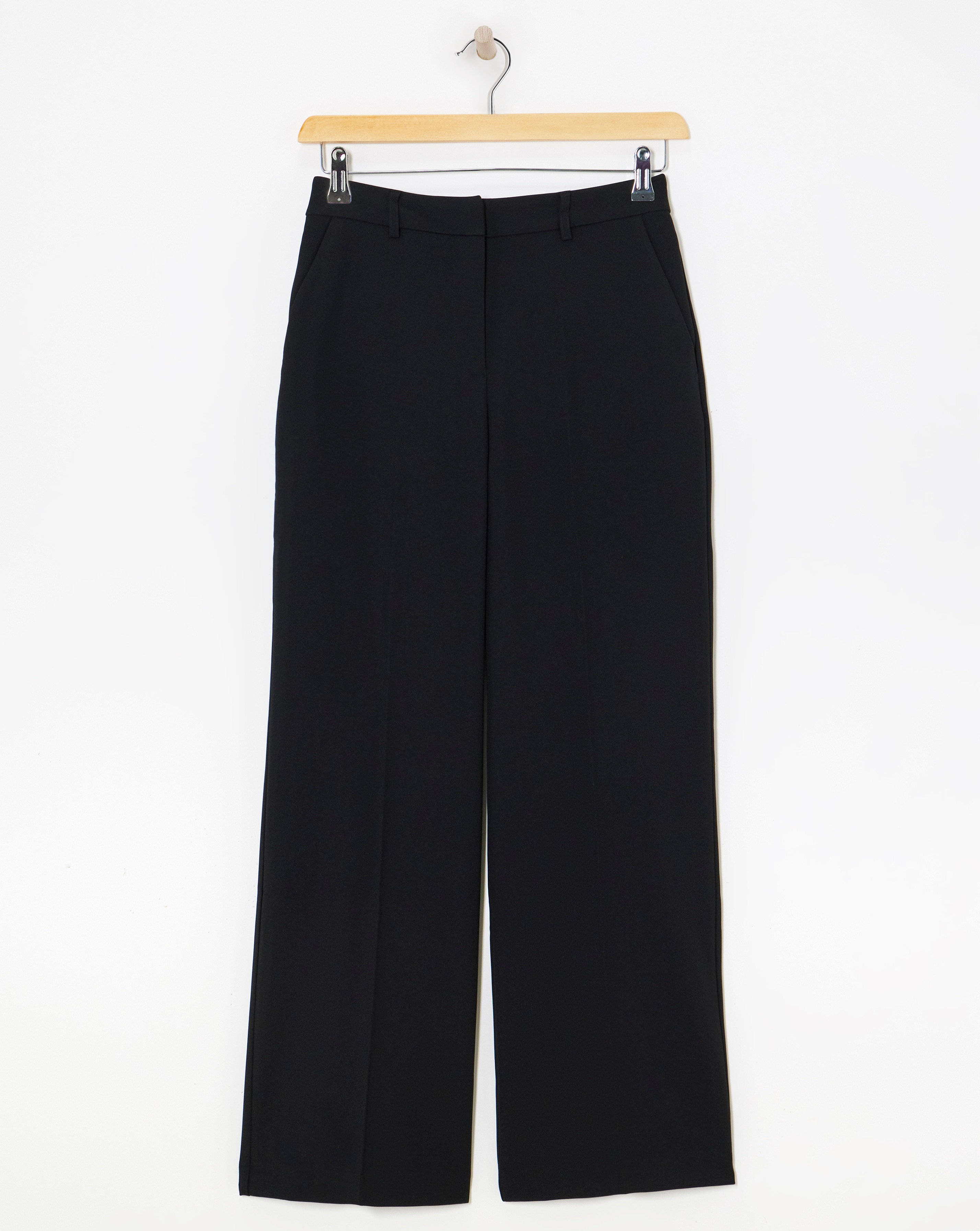 Black Tailored Wide Leg Trousers