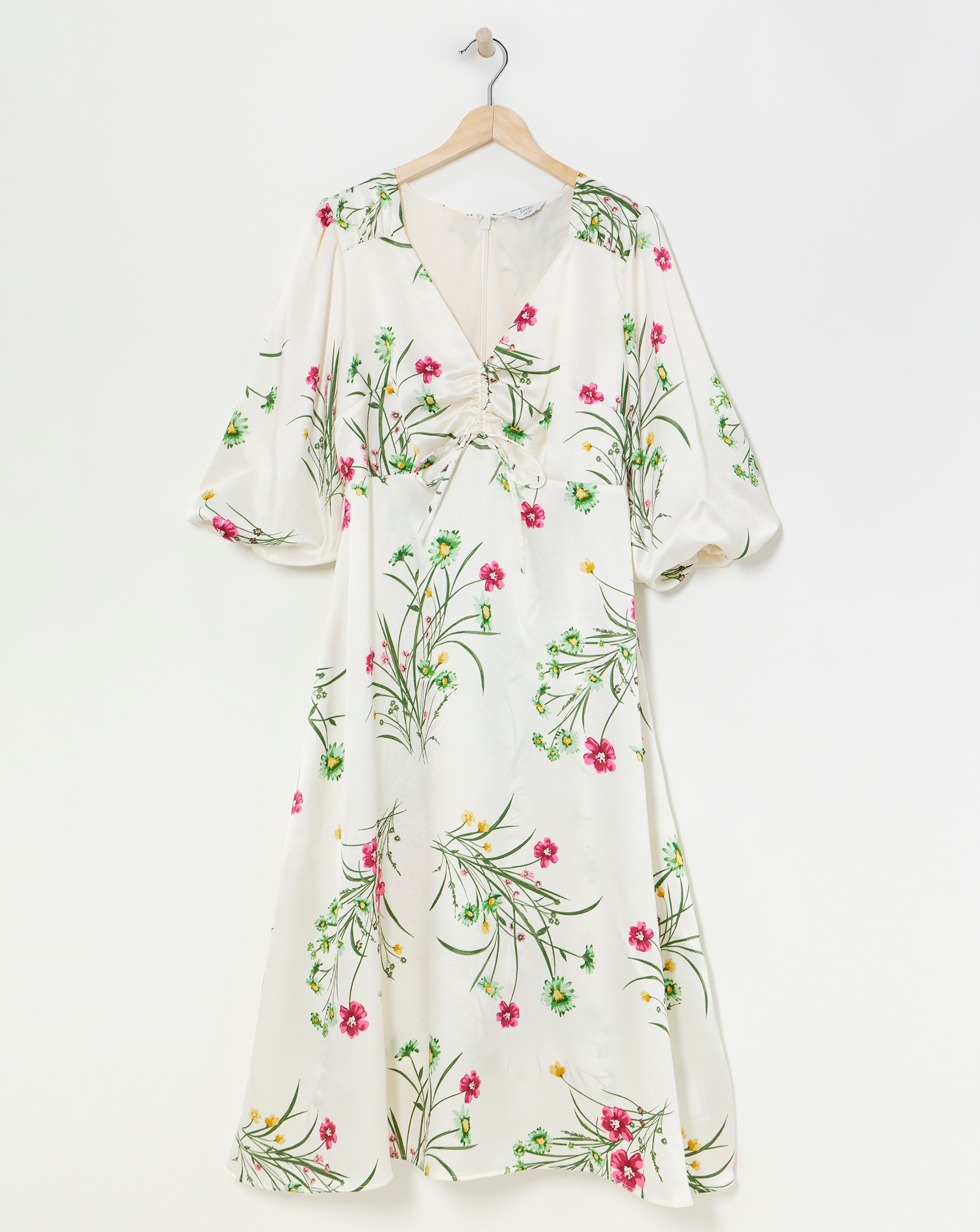 Joanna Hope Ruched Front Midi Dress