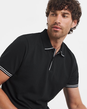 Tipped Pique Polo Long
