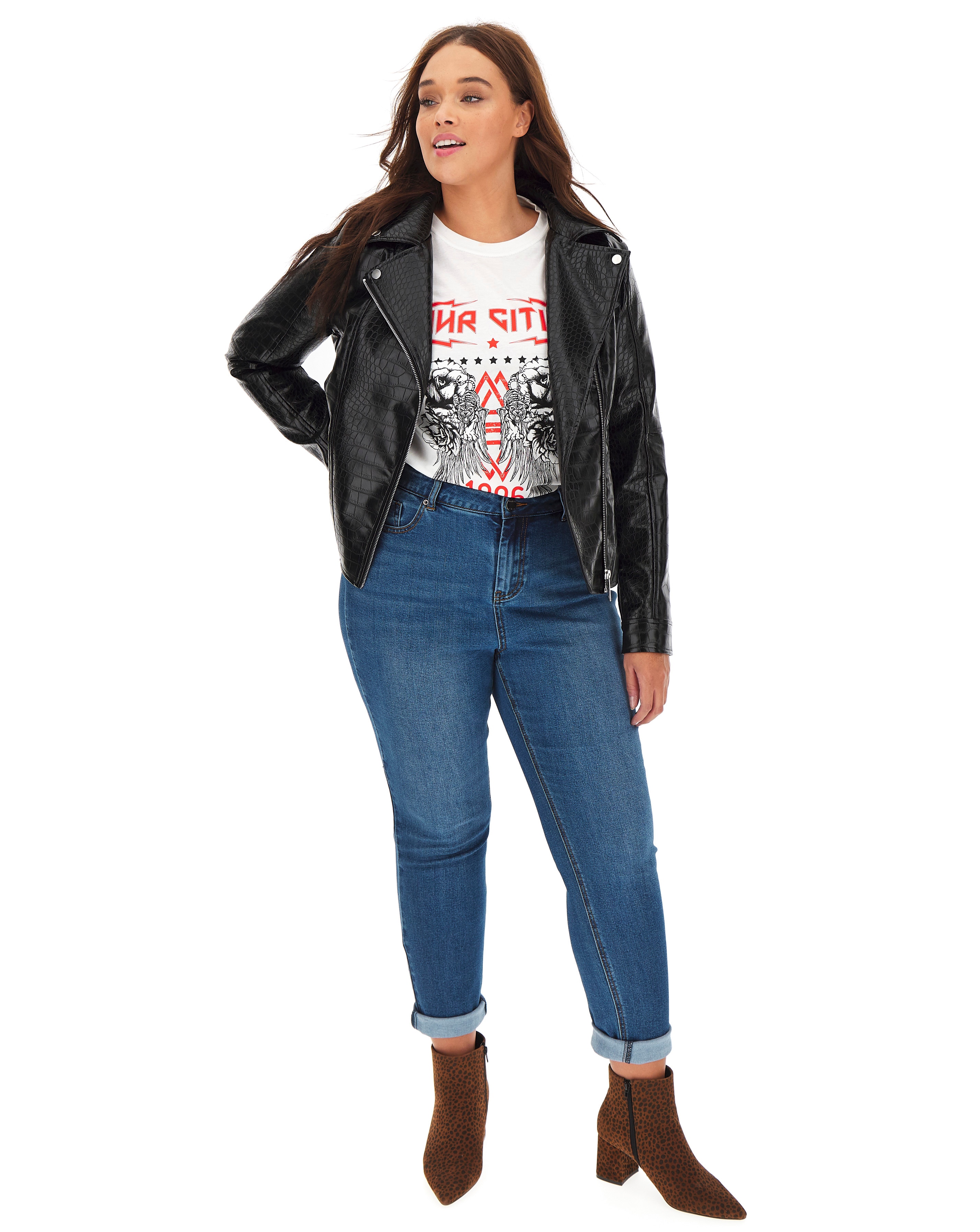 jd williams biker jacket