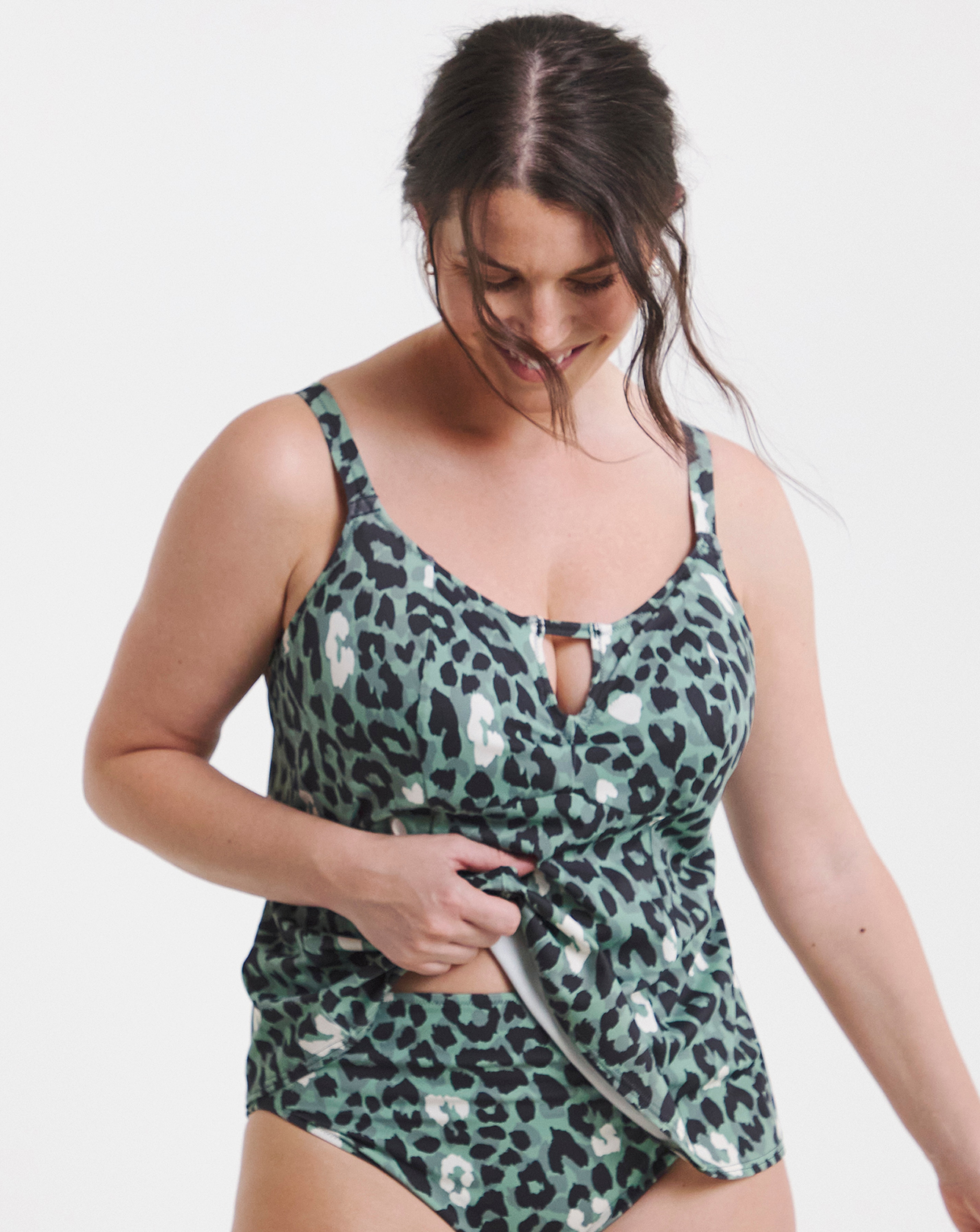 Elomi Jungle Bay Non Wired Tankini Top