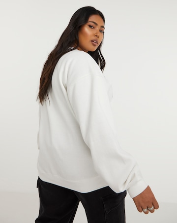 White LDN Slogan City Sweatshirt