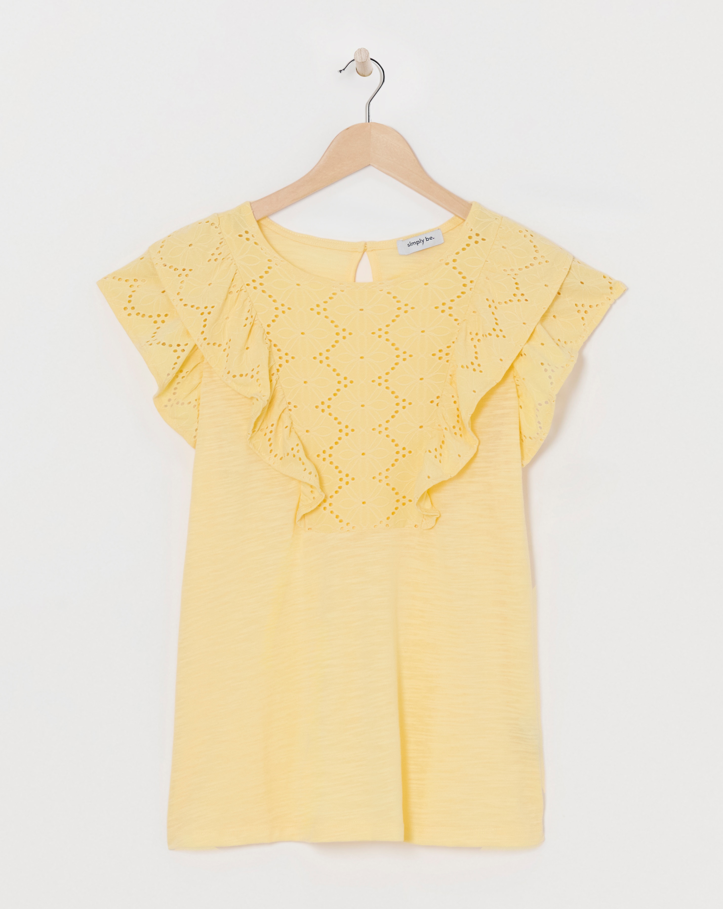 Simply Be Broderie Yoke Top