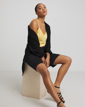 Simply Be Yellow Cami V Neck Vest