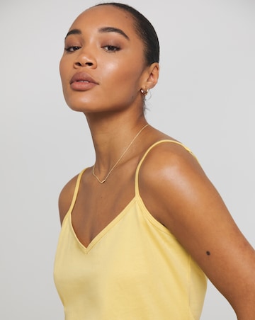 Simply Be Yellow Cami V Neck Vest