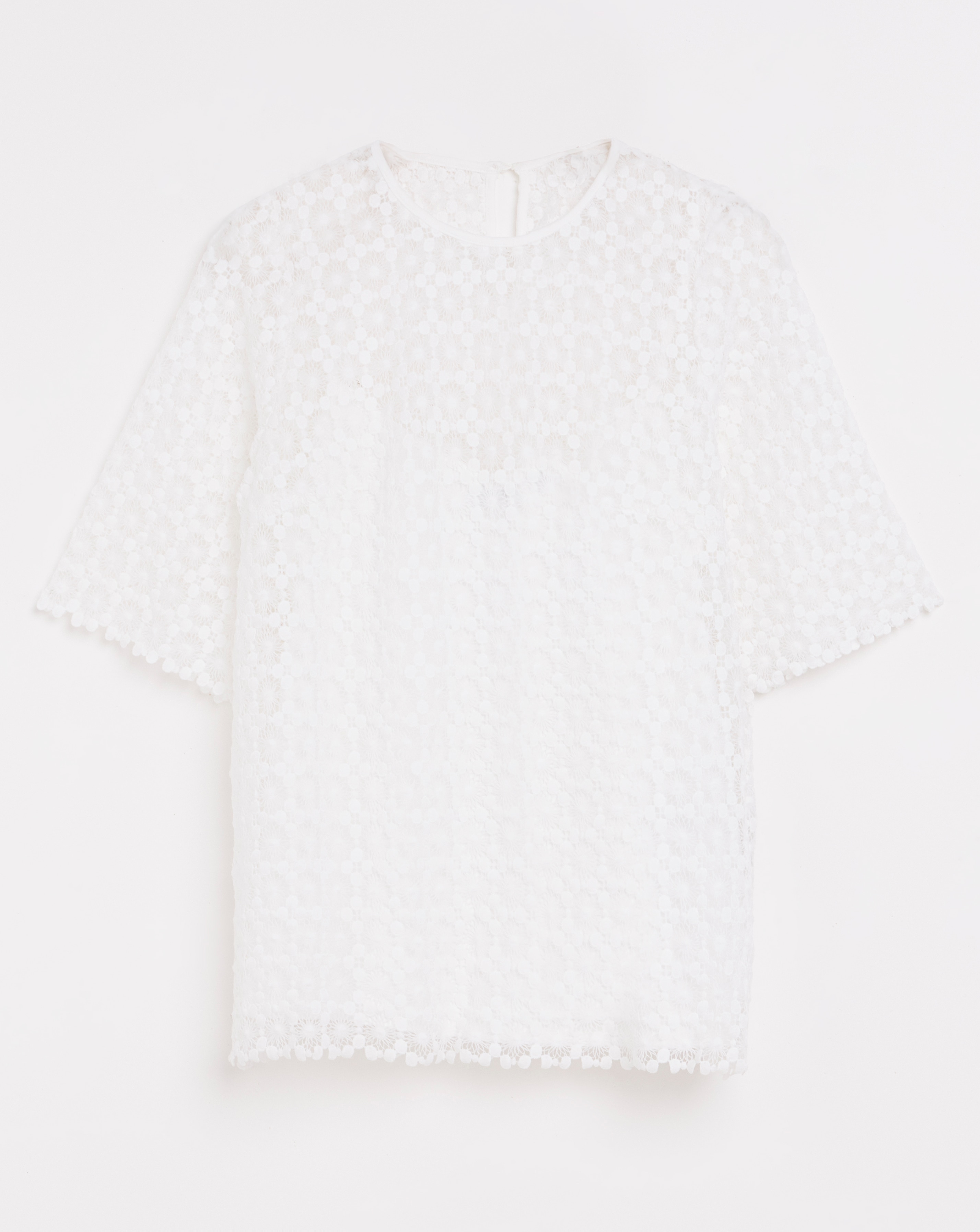 Short Sleeve Lace Top