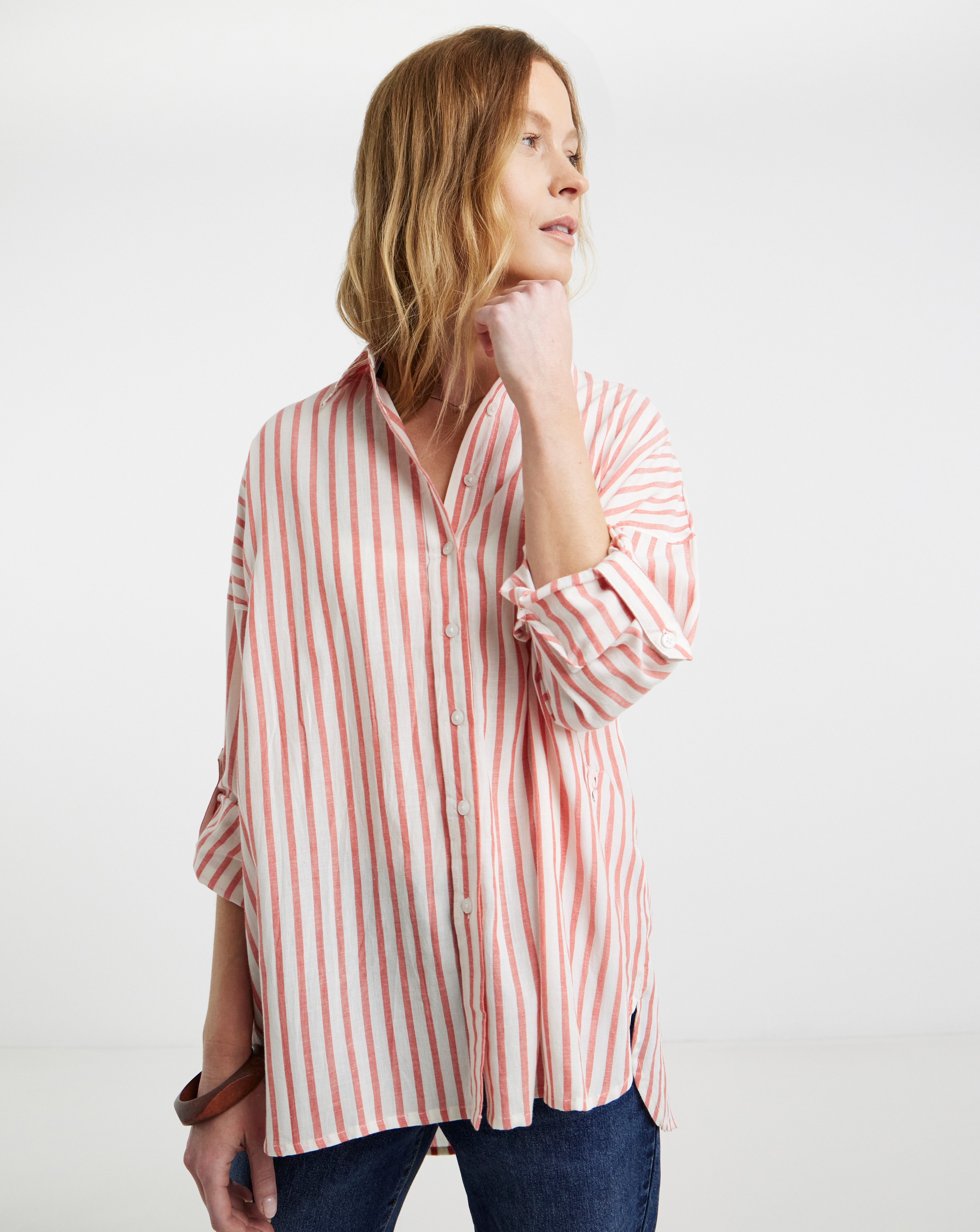 Stripe Oversized Shirt