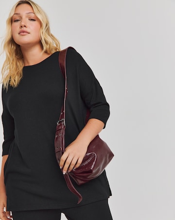 Black Soft Touch Side Pocket Tunic