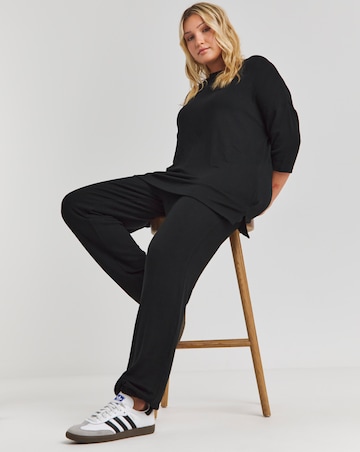 Black Soft Touch Side Pocket Tunic