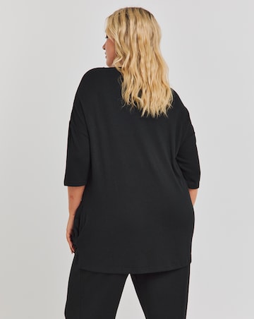 Black Soft Touch Side Pocket Tunic